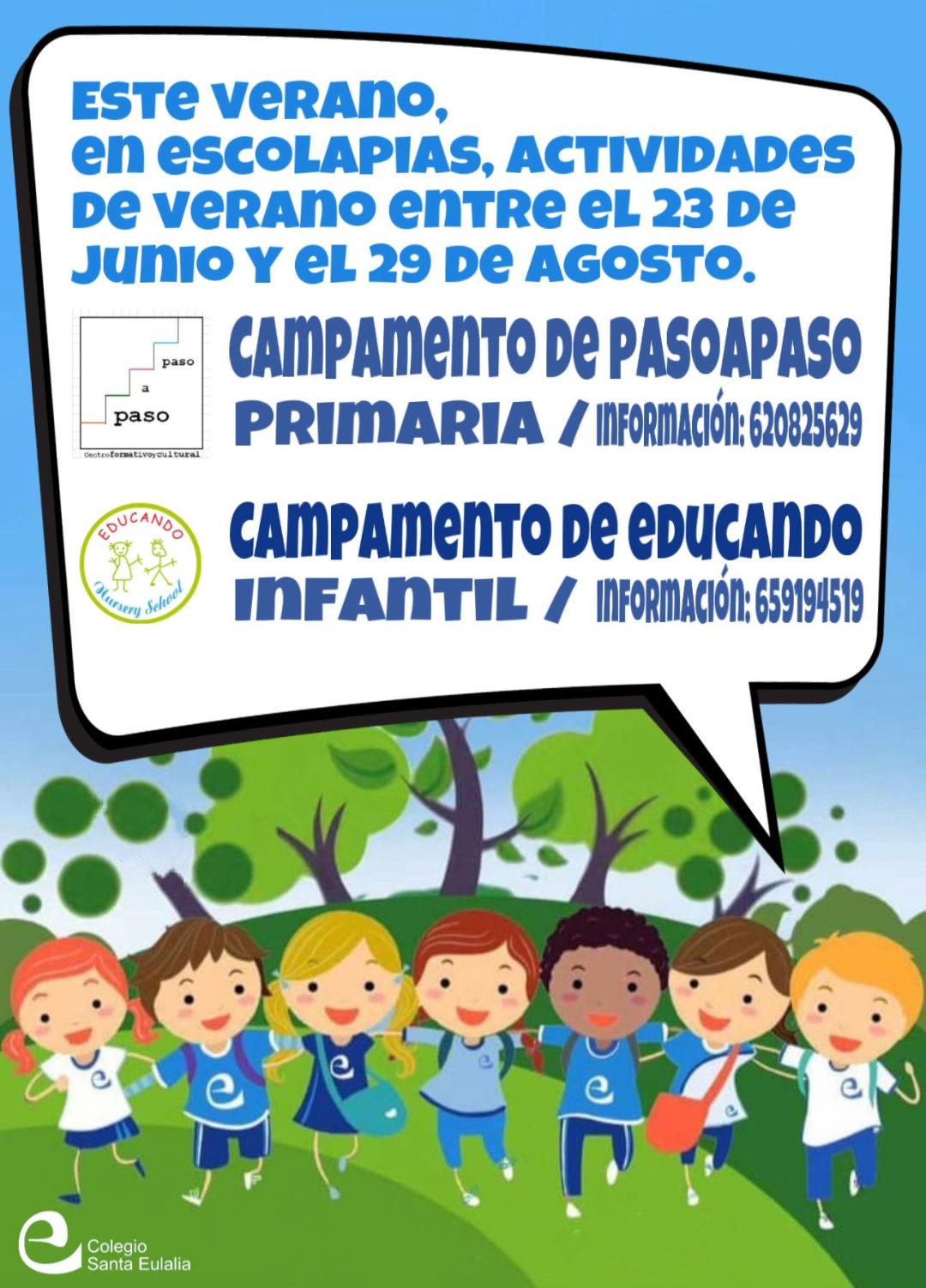 Cartel campamentos 2025